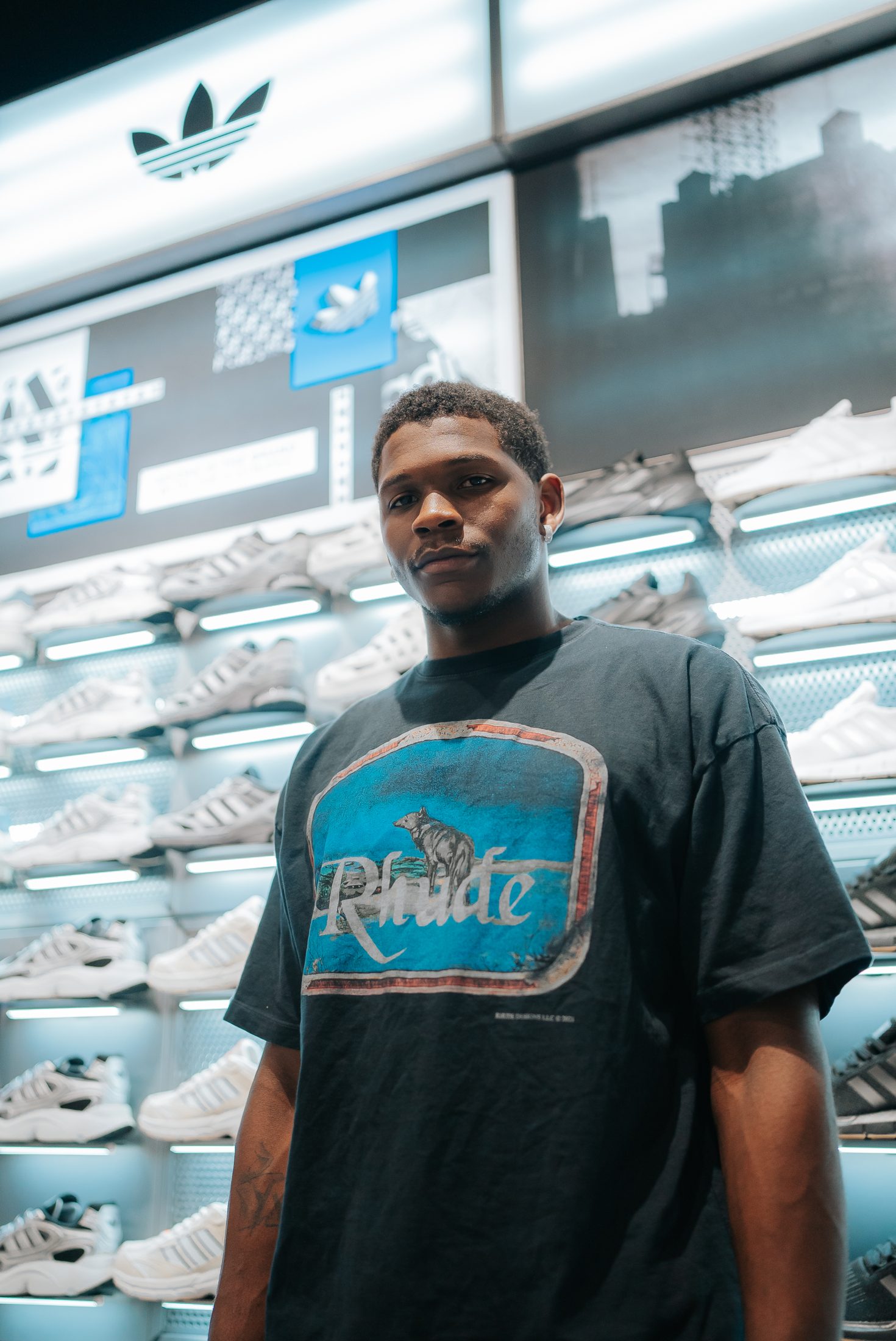 JD Sports campaign photography, Anthony Edwards